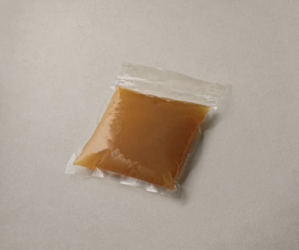生わらび餅が一袋にまとまった和三盆の業務用大容量パック